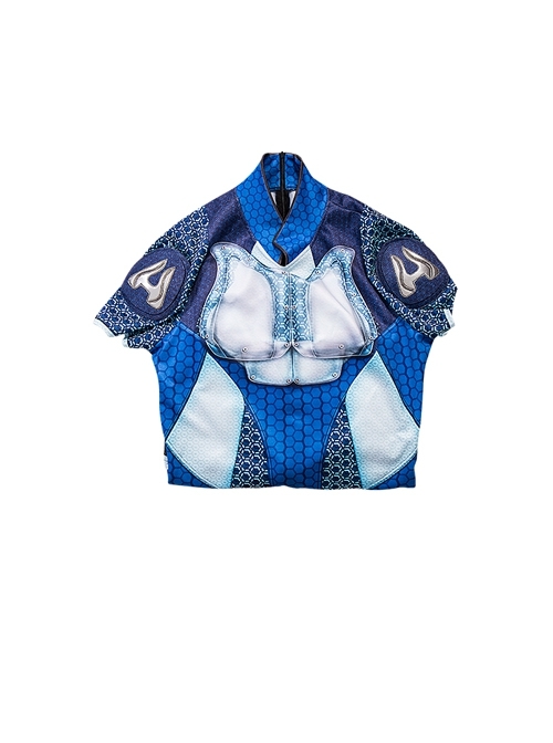 TV Drama The Boys A-Train Battle Suit Halloween Cosplay Costume Blue Bodysuit
