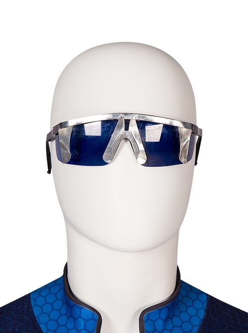 TV Drama The Boys A-Train Battle Suit Halloween Cosplay Accessories Blue Glasses