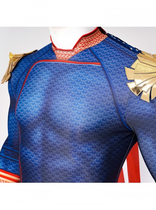 The Boys Homelander Halloween Cosplay Costume Bodysuit Full Set