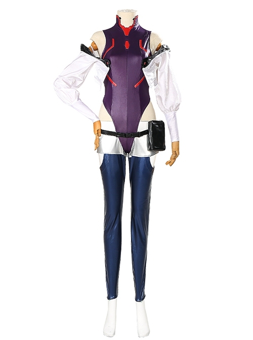 Cyberpunk Edgerunners Lucy Halloween Cosplay Costume Bodysuit Set Without Shoes
