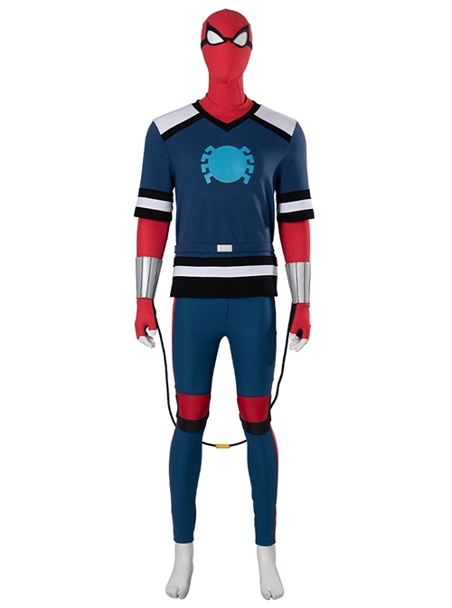 Spider-Man Freshman Year Bodysuit Version Halloween Cosplay Costume Set Without Shoes Without Backpack