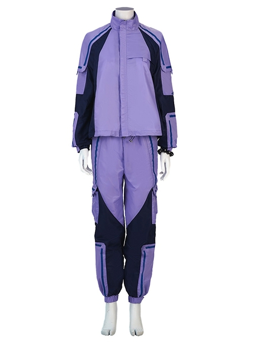 Black Panther Wakanda Forever Shuri Purple Daily Suit Halloween Cosplay Costume Full Set