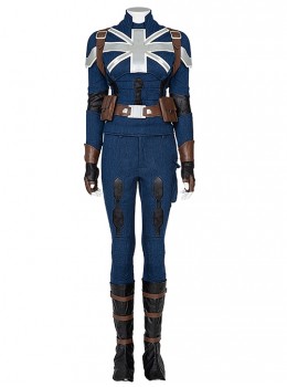 What If Peggy Carter Stealth Suit Halloween Cosplay Costume Full Set