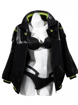 Cyberpunk Edgerunners Rebecca Halloween Cosplay Costume Set Without Shoes