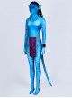 Movie Avatar Neytiri Halloween Cosplay Costume Printing Bodysuit Set Without Headcover