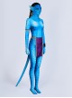 Movie Avatar Neytiri Halloween Cosplay Costume Printing Bodysuit Set Without Headcover