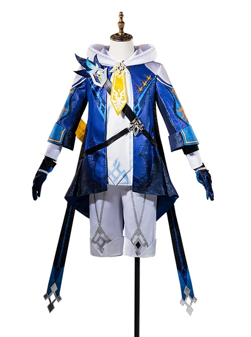 Game Genshin Impact Mika Halloween Cosplay Costume Set Without Knapsack