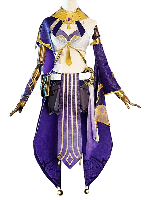 Game Genshin Impact Candace Halloween Cosplay Costume Full Set