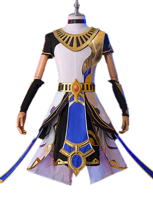 Game Genshin Impact Cyno Halloween Cosplay Costume Set Without Hat