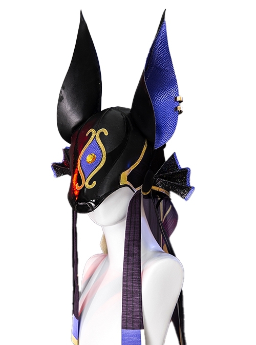 Game Genshin Impact Cyno Halloween Cosplay Accessories Black Hat