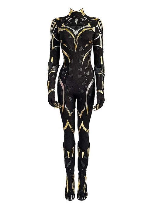 Black Panther Wakanda Forever Shuri Battle Suit Halloween Cosplay Costume Bodysuit Set Without Shoes Without Headcover
