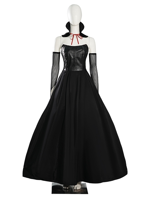 The School For Good And Evil Sophie Halloween Cosplay Costume Black Dress Full Set