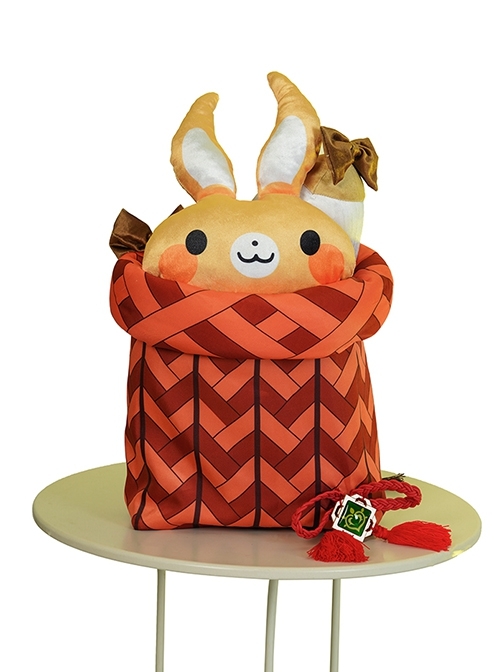 Game Genshin Impact Yaoyao Halloween Cosplay Accessories Back Basket With Dolls