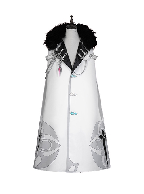 Game Genshin Impact Fatui Harbinger Damselette Columbina Halloween Cosplay Costume Full Set