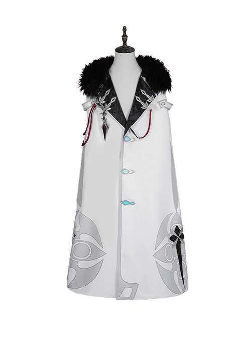 Game Genshin Impact Fatui Harbinger Knave Arlecchino Halloween Cosplay Costume Full Set