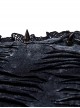 Halter Neck Elastic Hole Black Blue Gothic Style Daily Corset