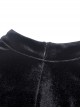 Black Off-Shoulder Lace-Up Long Sleeves Slim Gothic Dress