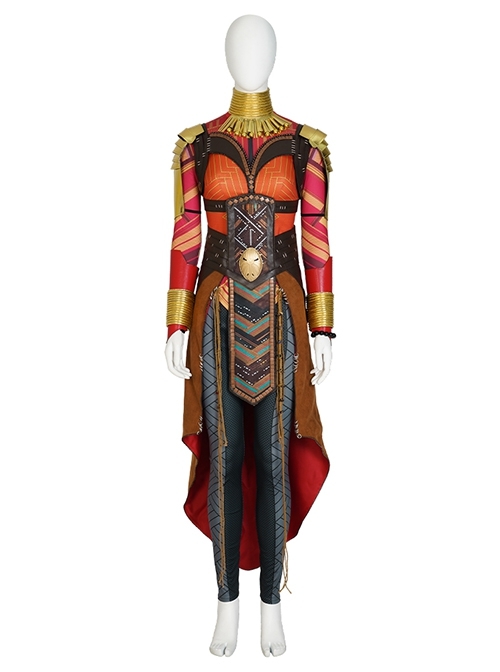 Black Panther Wakanda Forever Okoye Halloween Cosplay Costume Set Without Boots