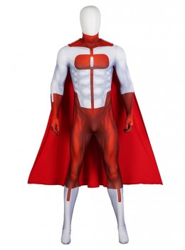 Invincible Omni-Man Nolan Grayson Halloween Cosplay Costume Printing Bodysuit Full Set