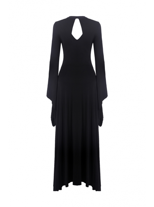 green emerald velvet dress Punk Rock Red and Black Strap Asymmetrical Dress main image 0
