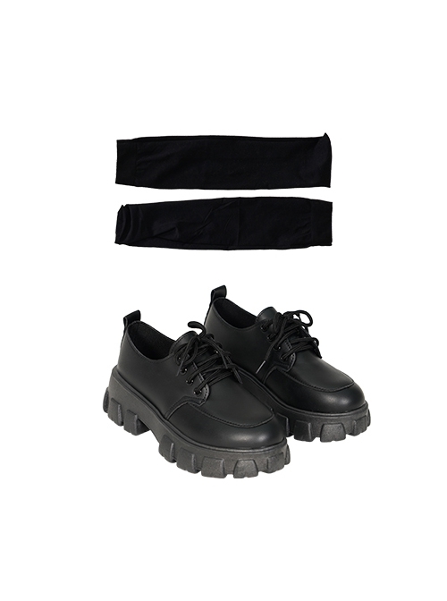 Wednesday Addams Purple Female School Uniform Halloween Cosplay Accessories Black Shoes And Socks