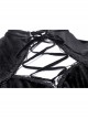 Black Chest Lace-Up Short Sleeves Vintage Bodycon Gothic Dress
