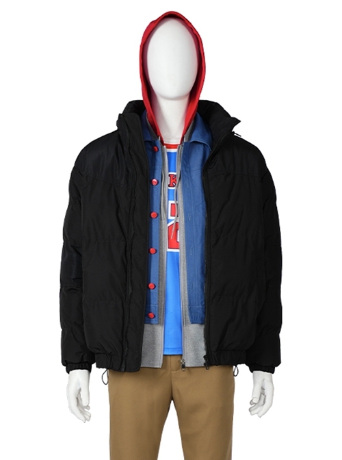 Spider-Man Across The Spider-Verse Part One Miles Morales Halloween Cosplay Costume Black Cotton-Padded Jacket