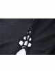 Black Chest Lace-Up Long Sleeves Slit Hem Maxi Tight Gothic Dress