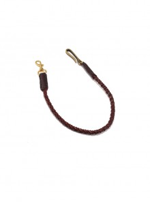 Denim Retro Brown All-Match Cowhide Braided Casual Neutral Color Waist Chain