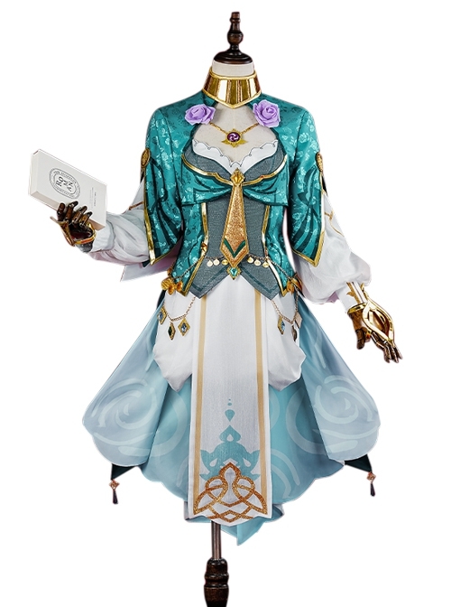 Game Genshin Impact Lisa Skin A Sobriquet Under Shade Halloween Cosplay Costume Full Set