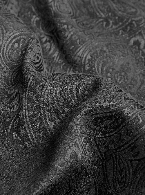 Daily Gothic Peacock Button Man Black Pants
