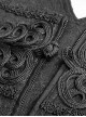 Daily Gothic Peacock Button Man Black Pants
