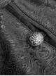 Daily Gothic Peacock Button Man Black Pants