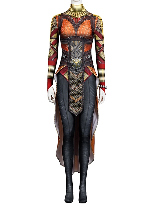 Black Panther Wakanda Forever Okoye Halloween Cosplay Costume Full Set