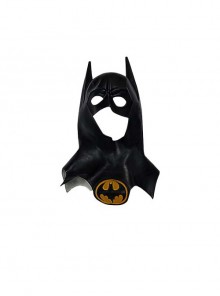 Movie The Flash Michael Keaton Version Batman Halloween Cosplay Accessories Black Headcover With Logo