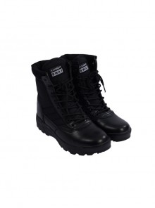 Game Resident Evil 4 Remake Leon S. Kennedy Halloween Cosplay Accessories Black Shoes