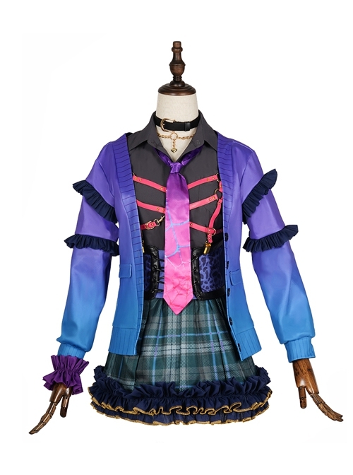 Nijisanji Vtuber EN Meloco Kyoran Original Outfit Halloween Cosplay Costume Full Set