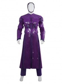 Movie Guardians Of The Galaxy Vol.3 High Evolutionary Halloween Cosplay Costume Purple Set Without Boots