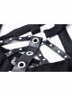 Black Metal Leather Bandage Halter Punk Dress