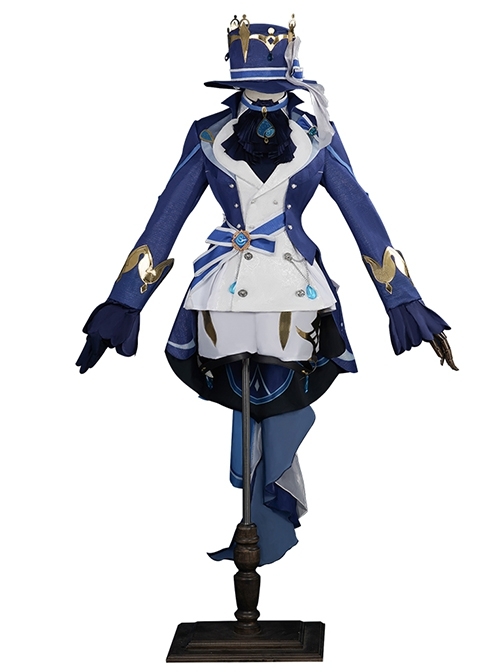 Game Genshin Impact Focalors Original Skin Halloween Cosplay Costume Full Set