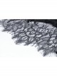Black Chest Sexy Hollow Side Lace Slit Hem Tight Prom Gothic Dress