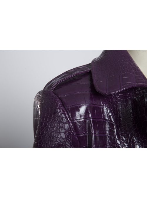 Suicide Squad The Joker Halloween Cosplay Costume Purple Leather Coat Full Set