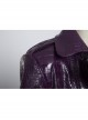 Suicide Squad The Joker Halloween Cosplay Costume Purple Leather Coat Full Set