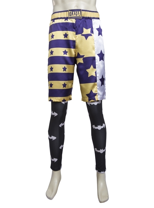 Suicide Squad The Joker Halloween Cosplay Costume Shorts And Leggings