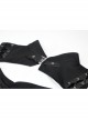 Off-Shoulder Chest Hollow Metal Inlaid Straps Black Bodycon Punk Dress