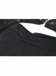 Off-Shoulder Chest Hollow Metal Inlaid Straps Black Bodycon Punk Dress