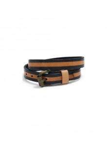 Vintage Double Layer Adjustable Men's Casual Leather Bracelet