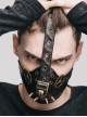 Steampunk Rock Style Dead Bird Gear Rivet Leather Mask