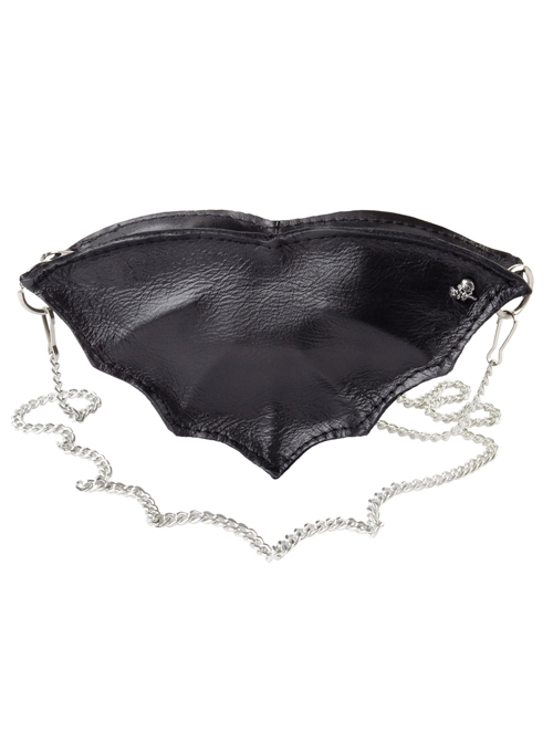 Punk Gothic Skull Rivet Black Bat Purse