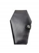 Punk Gothic Rose Embossing And Hasp Black Coffin Purse
